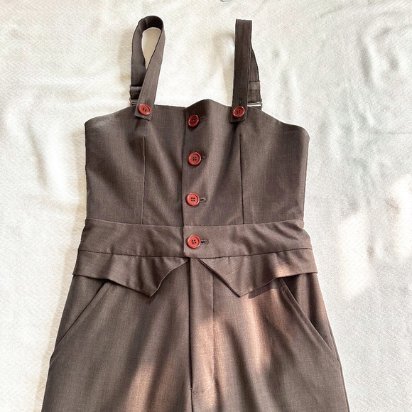 Alvin Valley Brown Jumpsuit, Size 2 (34), Brown - Picture 1 of 16